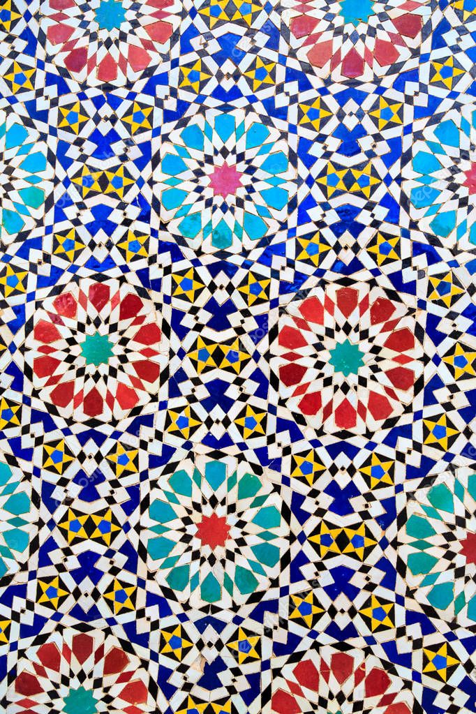 Islamic mosaic Moroccan style useful as background