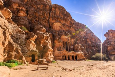 Siq al-Barid, Wadi Musa, Jord küçük Petra çöktü binalar