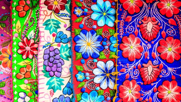 Colorful clothes at a Tarabuco traditional market, Bolivia Stock Image