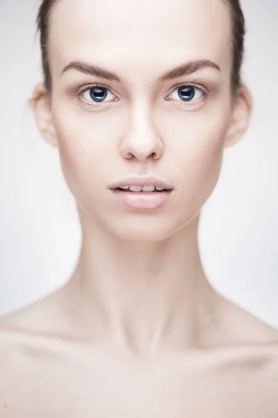 Portrait of a beautiful woman with clean face skin Stock Picture