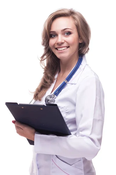 Smiling medical woman doctor — Stock Photo, Image