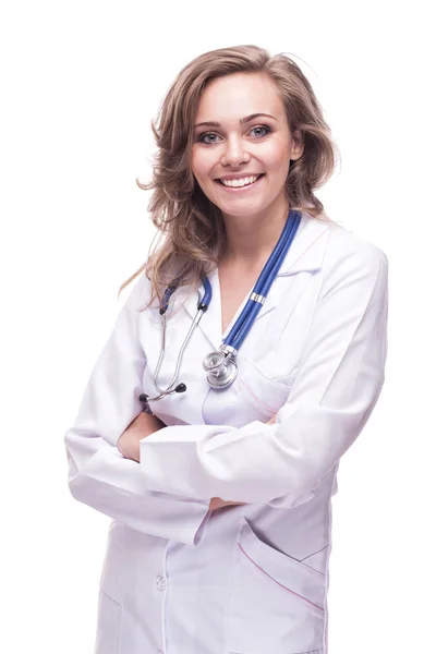 Smiling medical woman doctor — Stock Photo, Image