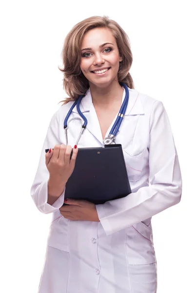 Smiling medical woman doctor — Stock Photo, Image