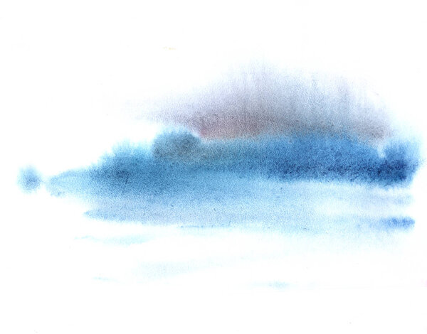 Blue watercolor splash background