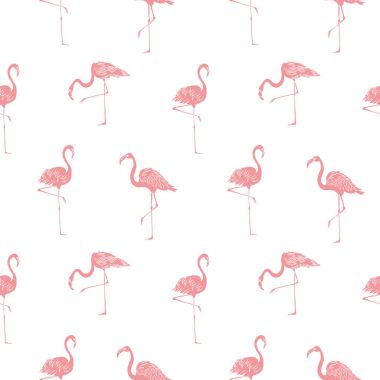 Vektör yaz arka plan. Flamingo yaz baskı, kağıt ya da Tekstil tasarım. Dikişsiz desen unsuru.