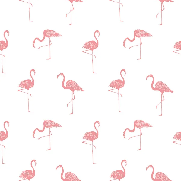 Vector zomer achtergrond. Flamingo zomer print, van papier of textiel ontwerp. Element van naadloze patroon. — Stockvector