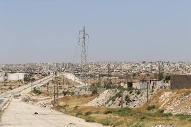 Aleppo harap sokaklarında