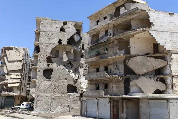 Ruines des rues d'Alep — Photo