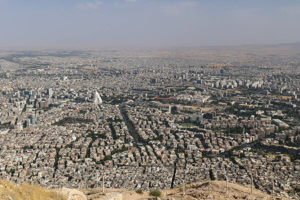 Panorama of the city of Damascus