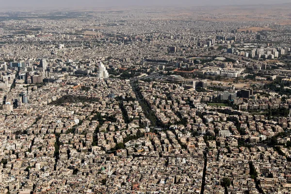 Panorama över staden av Damaskus — Stockfoto