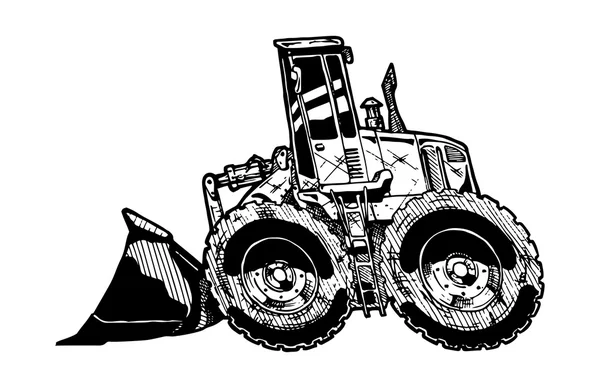 Heavy equipment loader — Stock Vector