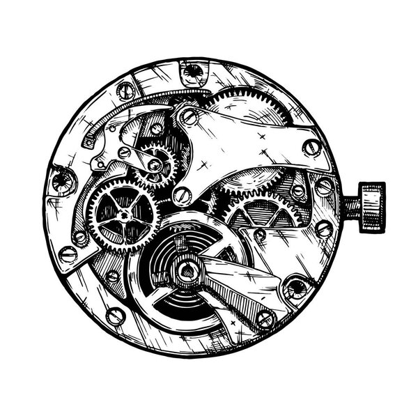 Vector illustration of clockwork