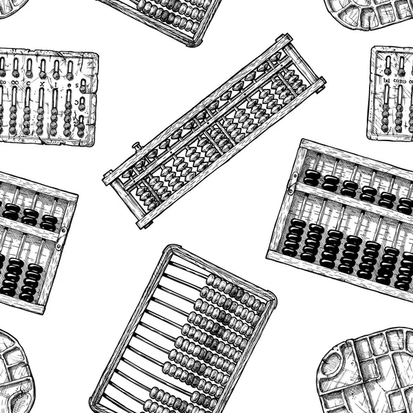 Patroon met verschillende abacus — Stockvector