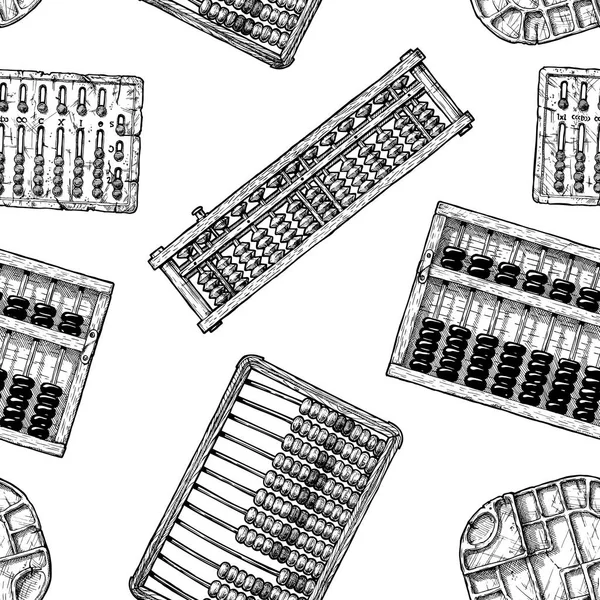 Muster mit unterschiedlichen Abakus — Stockvektor
