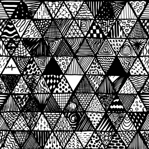 Seamless pattern of equilateral triangles — Stock Vector