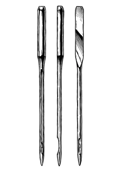 Máquina de costura agulha —  Vetores de Stock