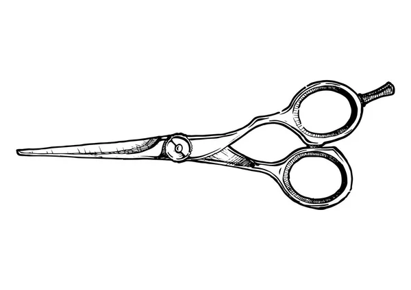 Illustration de cisailles à couper les cheveux — Image vectorielle