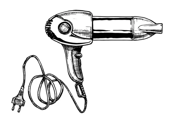 Illustration of hair dryer — Stock Vector