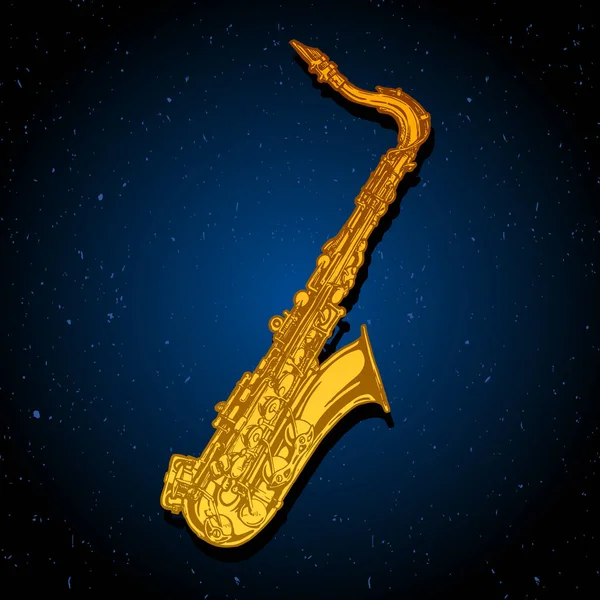 Illustration du saxophone — Image vectorielle