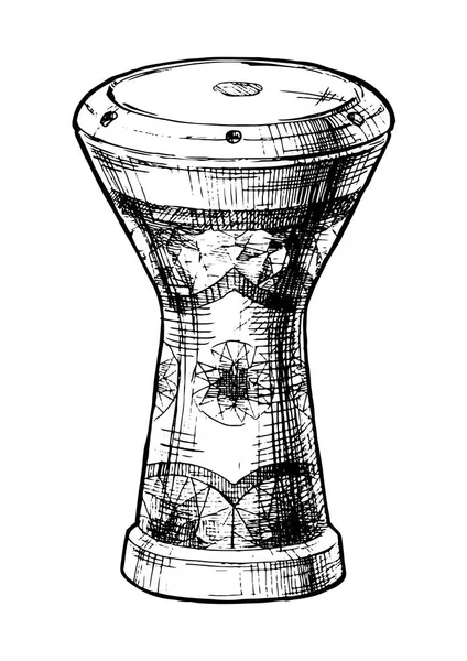 Illustrazione della tabla egiziana — Vettoriale Stock