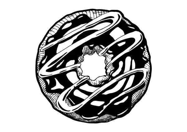 Illustration av donut — Stock vektor