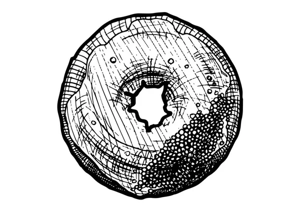 Иллюстрация пончика — стоковый вектор
