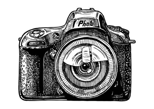 Appareil photo reflex mono-objectif — Image vectorielle