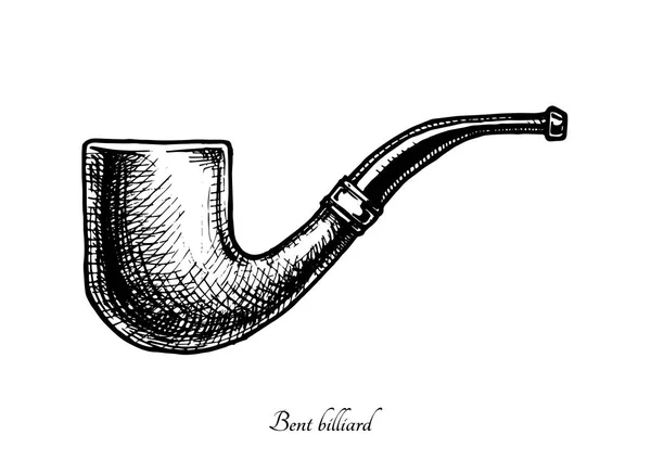 Pipe da tabacco. Biliardo piegato — Vettoriale Stock