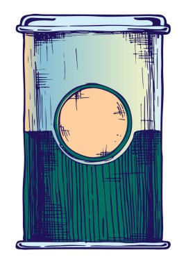 retro ambalaj çizimi