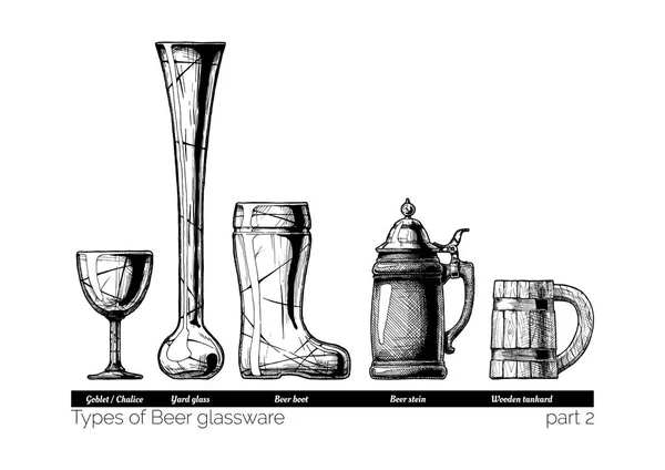Illustration av öl glas — Stock vektor
