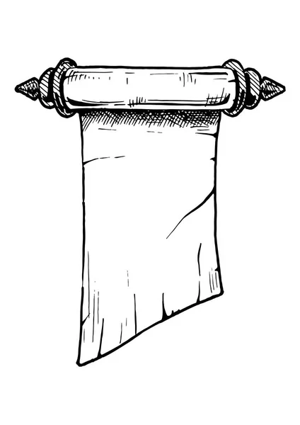 Illustrazione di Vecchia pergamena — Vettoriale Stock