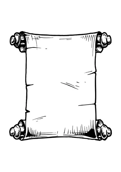 Illustrazione di Vecchia pergamena — Vettoriale Stock