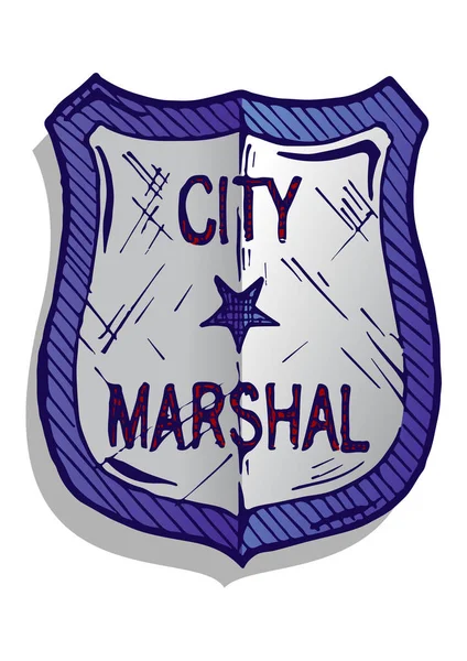 Ilustración de la insignia del mariscal — Archivo Imágenes Vectoriales