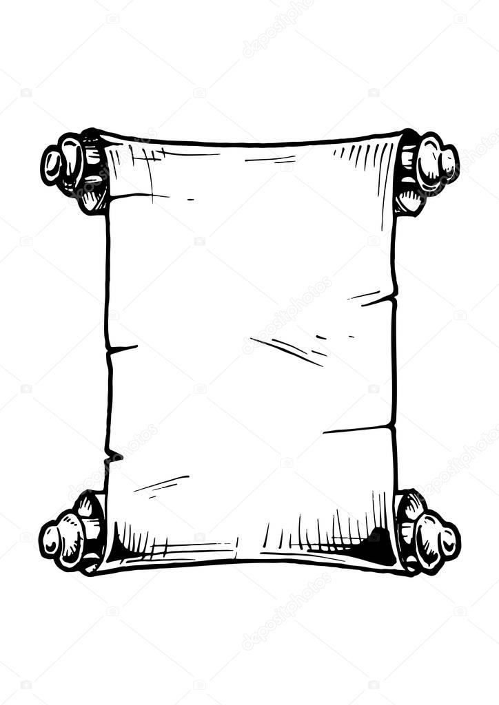 illustration of  Old scroll