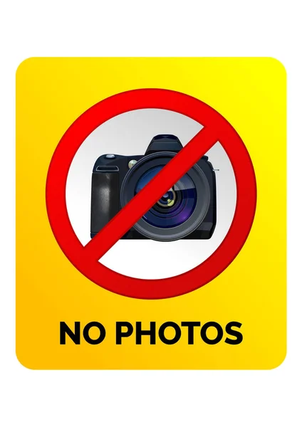 No hay signo de fotos — Vector de stock