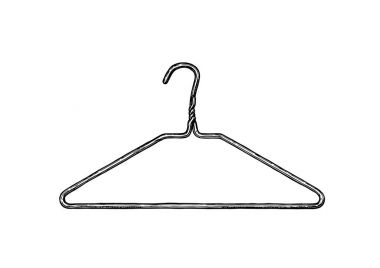 elbise askısı çizimi