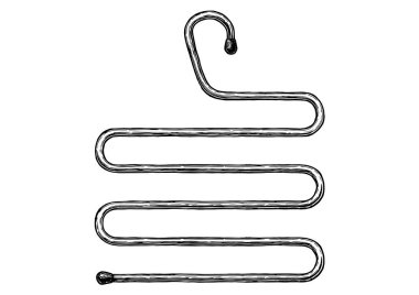 elbise askısı çizimi