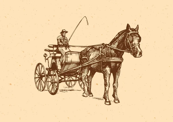 Vektor-Illustration des offenen Wagens. — Stockvektor