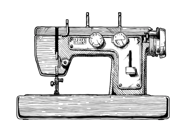 Ilustracja maszyna do szycia — Wektor stockowy