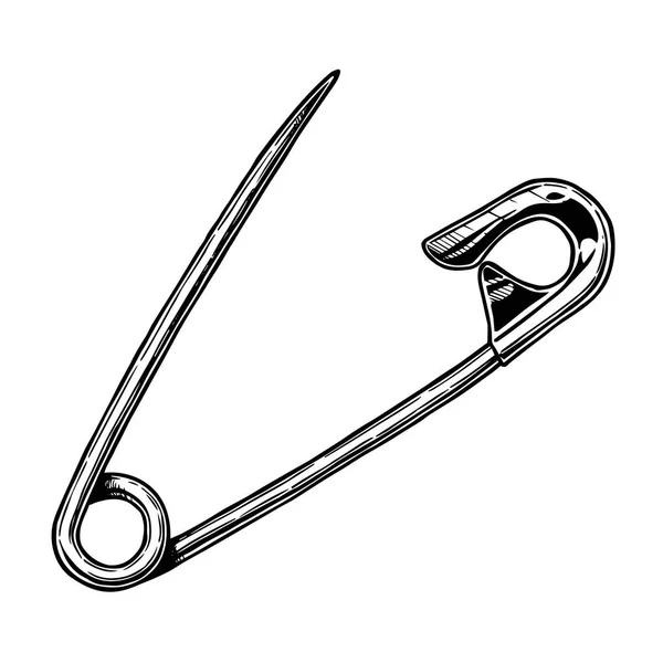 Ilustrace bezpečnostní pin — Stockový vektor