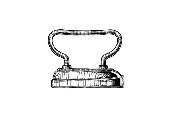 Illustration of sad iron — Stock Vector