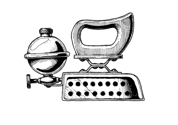 Ilustração do ferro a gasolina — Vetor de Stock