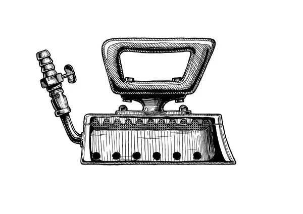 Illustrazione della lisciatura del gas — Vettoriale Stock