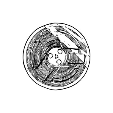 Teyp reel vektör çizim