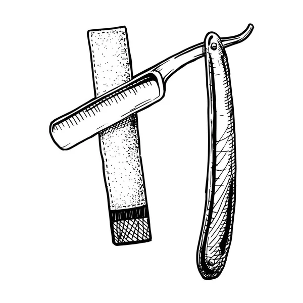 Vector illustration of shaving accessories — Stock Vector