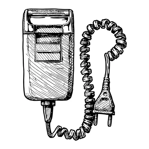 Ilustracja wektorowa elektryczne maszynki do golenia — Wektor stockowy