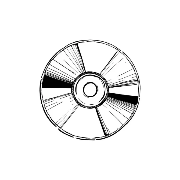Ilustración de disco compacto — Vector de stock
