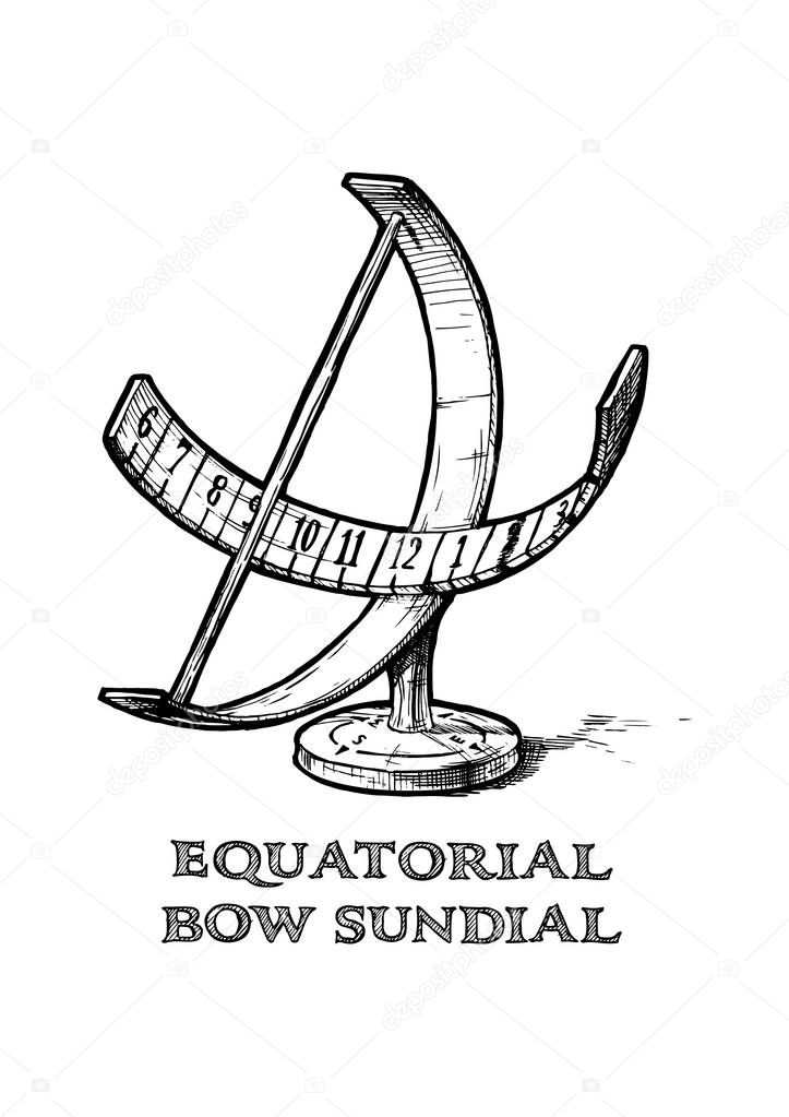 equatorial bow sundial