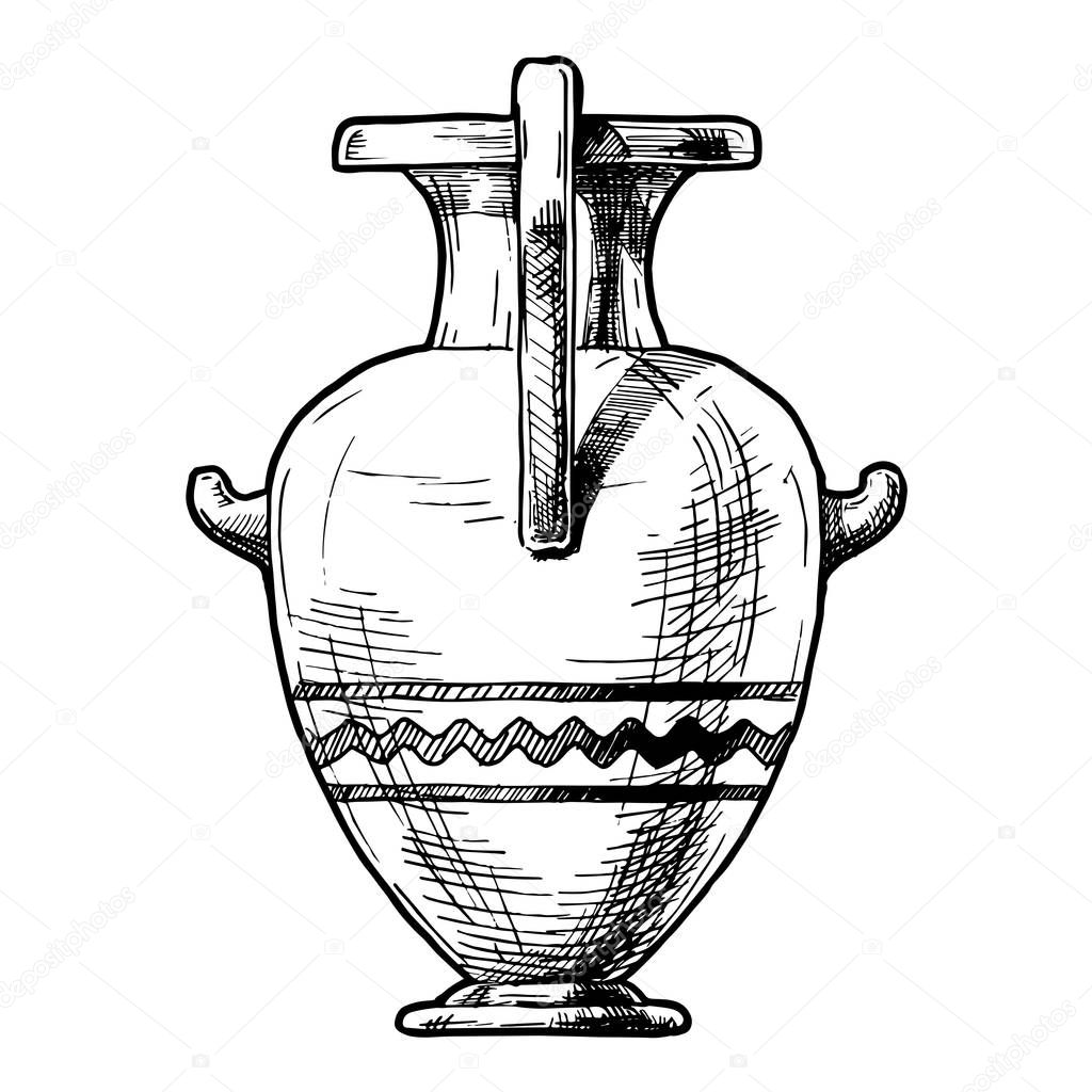 Greek vase. Hydria.