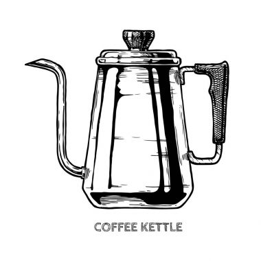 kahve Kettle illüstrasyon 